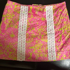 Lily Pulitzer Adelaide Skort Daiquiri Pin Secret Garden